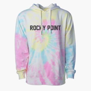 Rocky Point Montana Classic Block Premium Tie-Dye Hoodie