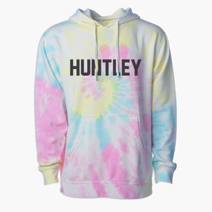 Huntley Nebraska Classic Block Premium Tie-Dye Hoodie