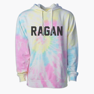Ragan Nebraska Classic Block Premium Tie-Dye Hoodie