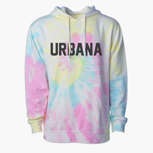Urbana Ohio Classic Block Premium Tie-Dye Hoodie