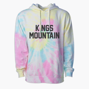 Kings Mountain North Carolina Classic Block Premium Tie-Dye Hoodie