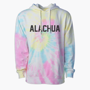 Alachua Florida Classic Block Premium Tie-Dye Hoodie