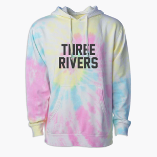 Three Rivers Michigan Classic Block Premium Tie-Dye Hoodie