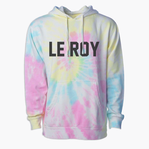 Le Roy New York Classic Block Premium Tie-Dye Hoodie