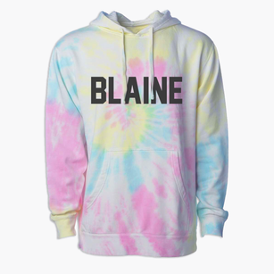 Blaine Minnesota Classic Block Premium Tie-Dye Hoodie