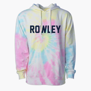 Rowley Massachusetts Classic Block Premium Tie-Dye Hoodie