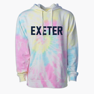 Exeter Pennsylvania Classic Block Premium Tie-Dye Hoodie