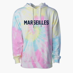 Marseilles Illinois Classic Block Premium Tie-Dye Hoodie