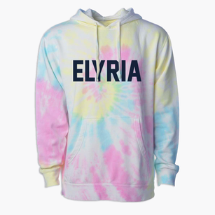 Elyria Ohio Classic Block Premium Tie-Dye Hoodie