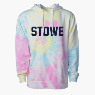 Stowe Vermont Classic Block Premium Tie-Dye Hoodie