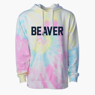 Beaver Pennsylvania Classic Block Premium Tie-Dye Hoodie