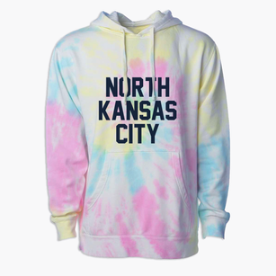 North Kansas City Missouri Classic Block Premium Tie-Dye Hoodie
