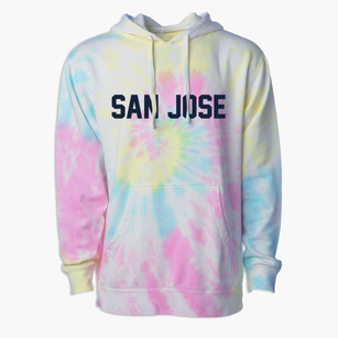 San Jose California Classic Block Premium Tie-Dye Hoodie