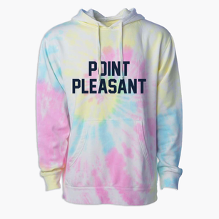 Point Pleasant West Virginia Classic Block Premium Tie-Dye Hoodie