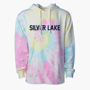 Silver Lake New Jersey Classic Block Premium Tie-Dye Hoodie