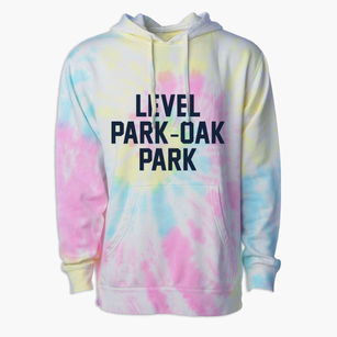 Level Park-oak Park Michigan Classic Block Premium Tie-Dye Hoodie