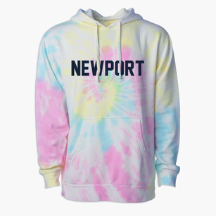 Newport Maine Classic Block Premium Tie-Dye Hoodie