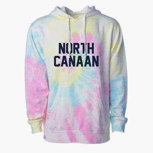 North Canaan Connecticut Classic Block Premium Tie-Dye Hoodie