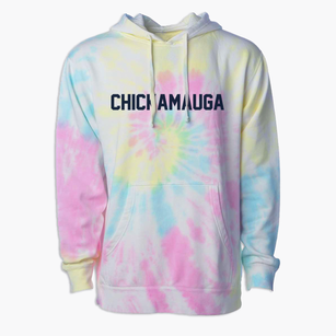 Chickamauga Georgia Classic Block Premium Tie-Dye Hoodie