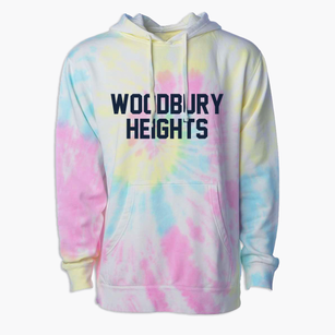 Woodbury Heights New Jersey Classic Block Premium Tie-Dye Hoodie