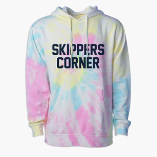 Skippers Corner North Carolina Classic Block Premium Tie-Dye Hoodie