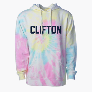 Clifton Tennessee Classic Block Premium Tie-Dye Hoodie