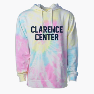 Clarence Center New York Classic Block Premium Tie-Dye Hoodie