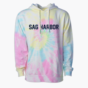 Sag Harbor New York Classic Block Premium Tie-Dye Hoodie