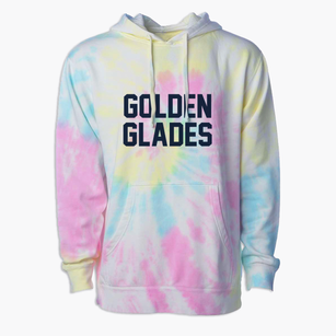 Golden Glades Florida Classic Block Premium Tie-Dye Hoodie