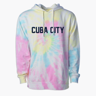 Cuba City Wisconsin Classic Block Premium Tie-Dye Hoodie