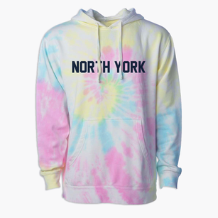 North York Pennsylvania Classic Block Premium Tie-Dye Hoodie