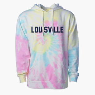 Louisville Kentucky Classic Block Premium Tie-Dye Hoodie