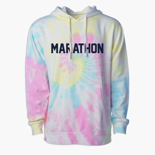 Marathon New York Classic Block Premium Tie-Dye Hoodie