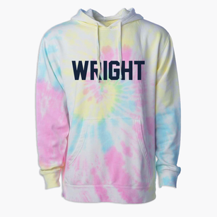 Wright Wyoming Classic Block Premium Tie-Dye Hoodie