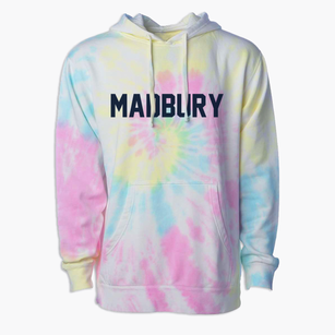 Madbury New Hampshire Classic Block Premium Tie-Dye Hoodie