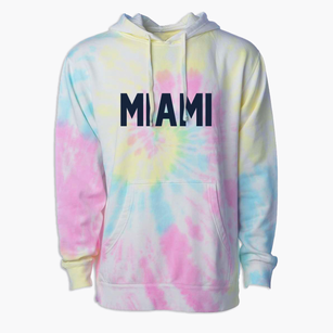 Miami Arizona Classic Block Premium Tie-Dye Hoodie