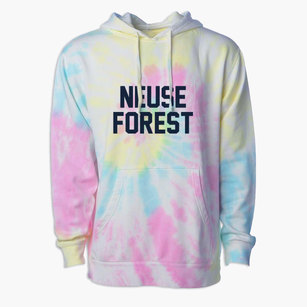 Neuse Forest North Carolina Classic Block Premium Tie-Dye Hoodie