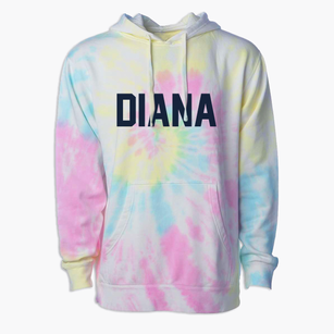 Diana New York Classic Block Premium Tie-Dye Hoodie