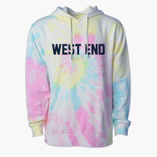West End New York Classic Block Premium Tie-Dye Hoodie