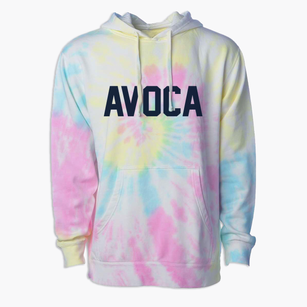 Avoca Iowa Classic Block Premium Tie-Dye Hoodie