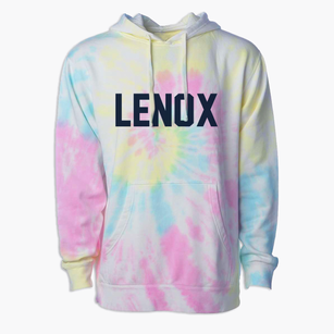 Lenox Iowa Classic Block Premium Tie-Dye Hoodie