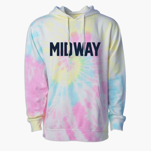 Midway Louisiana Classic Block Premium Tie-Dye Hoodie