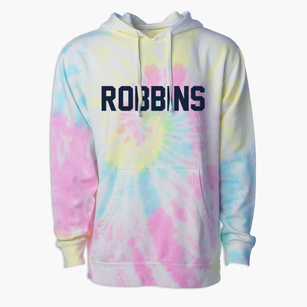 Robbins North Carolina Classic Block Premium Tie-Dye Hoodie