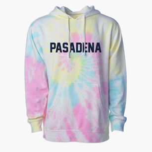 Pasadena California Classic Block Premium Tie-Dye Hoodie