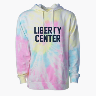 Liberty Center Ohio Classic Block Premium Tie-Dye Hoodie