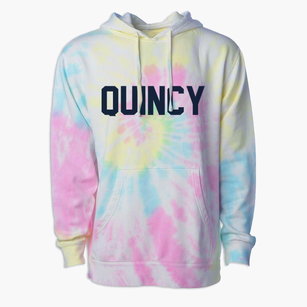 Quincy Wisconsin Classic Block Premium Tie-Dye Hoodie