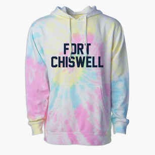 Fort Chiswell Virginia Classic Block Premium Tie-Dye Hoodie