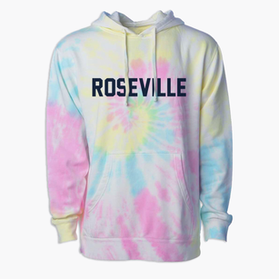Roseville California Classic Block Premium Tie-Dye Hoodie