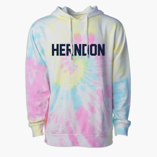 Herndon Virginia Classic Block Premium Tie-Dye Hoodie