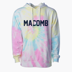 Macomb New York Classic Block Premium Tie-Dye Hoodie